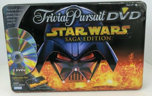 STAR WARS Saga Edition Trivial Pursuit DVD 2005 Board Game Complete 1
