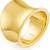 Chunky Gold Rings for Women AND MEN 14K Gold Plated Wide Statement Ban 8 thumbnail