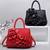 NEW Ladies RED Top Handle Satchel 3D Flower RED Purse 3 thumbnail