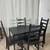 Black Compact Kitchen Dining Table & 4 Chairs 13 thumbnail