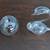 Pair of Clear Glass Propagation Vases (One Orb & One Shaped Like Swan) 2 thumbnail