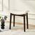 NEW Vanity Stool Vanity Chair 18 Inch, Saddle Cushion Ottoman WHITE 11 thumbnail