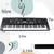 61 Key Piano Keyboard Built-in Speaker , Portable  Gift with Teaching 5 thumbnail