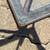 Rustic rusty sturdy wrought iron plant stand with glass top 3 thumbnail