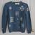 Liz Claiborne Lizwear Jeans Blue Sweater with Snowflake Designs -Small 1 thumbnail