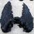 COSPLAY HALLOWEEN COSTUME DEVIL DEMON WINGS BLACK FEATHER WITH HARNESS 3 thumbnail