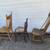 ANTIQUE Chairs: Rocker, Cane Seat (Hoop Skirt), Crane Press Back VGOOD 7 thumbnail