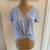 Cute pastel Knotted Top, Size Med, EXCELLENT Cond. 1 thumbnail