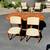 Teak Dining Table w/Chairs 3 thumbnail