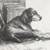 Hubert Shuptrine watercolor wash, signed lithograph "Coon Dog" 2 thumbnail