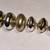 LC Liz Claiborne gold & silver clunky beaded necklace 16" long + 4" ex 9 thumbnail