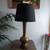 Large Vintage Brass Lamp with Shade 2 thumbnail