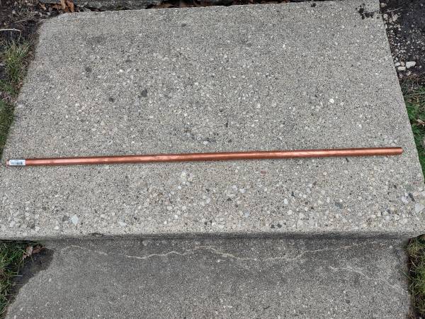 3/4" Copper pipe 1