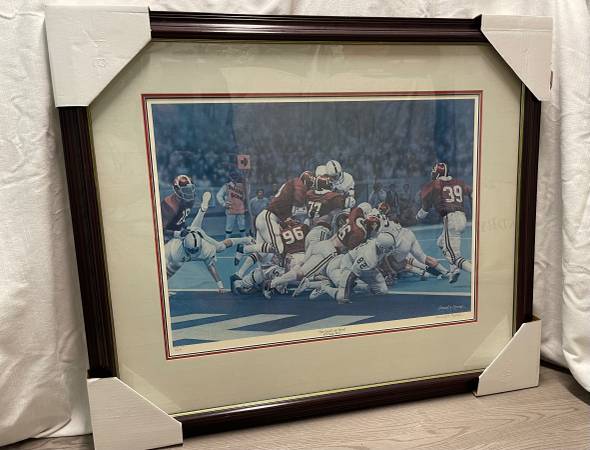 'Goal Line Stand' by Daniel A. Moore    Framed Artist Proof 1