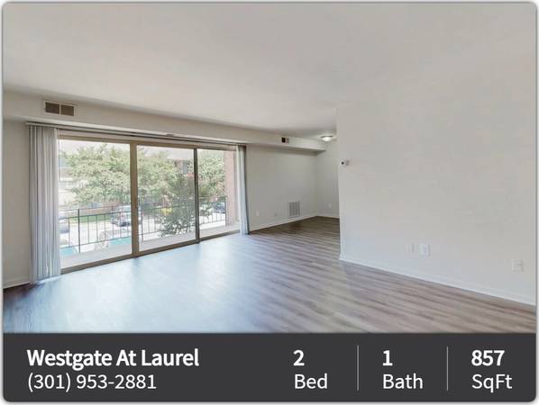 $1,770 / 2br - 857ft2 - Conveniently located! College campus close by! (Laurel)64040030871043122