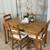 Compact Kitchen Dining Table & 4 Chairs With Seat Cushions PERFECT FOR 10 thumbnail