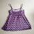 INC International Concepts Silk Babydoll CAMI TOP Sz 6 Purple Polka Do 2 thumbnail