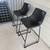 Grey Leather Bar Stools 2 thumbnail