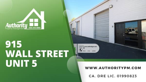 $995 / 1000ft2 - 915 Wall Street - Unit 5- Large Shop, Huge Roll up Door. Near Cypress (Redding)63972383315714120