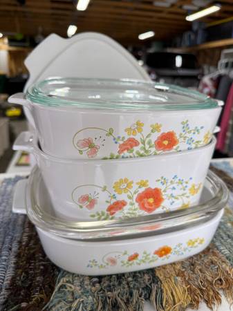 Corningware wildflower casserole 1