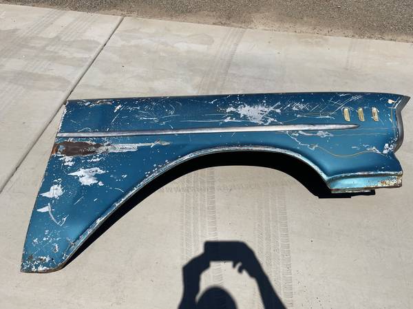 1957 Chevy Pass Side Original Fender 1