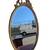 Vintage gold oval mirror 1 thumbnail