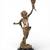 Tall Vintage Bronze Figural Candlestick 1 thumbnail