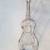 Guitar Wall Art Steel Wire Sculpture 32" Long 5 thumbnail