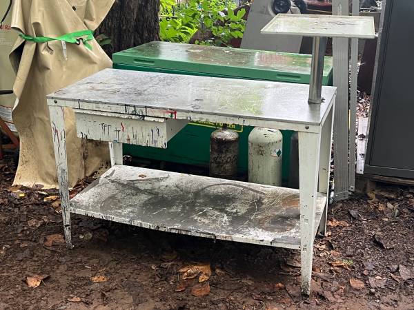Steel  Work Table w/drawer  $50 1