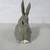 Vintage Cast Iron Bunny Rabbit Eating Carrot Coin Bank - 3 lbs. 6 thumbnail