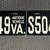 Virginia Antique Black Metal Vehicle License Plate Set 1 thumbnail