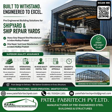 Shipyard Sheds Constructed with Precision by Patel Fabritech Pvt. Ltd. 1