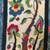hand hooked rug with stylized floral motif. 1 thumbnail