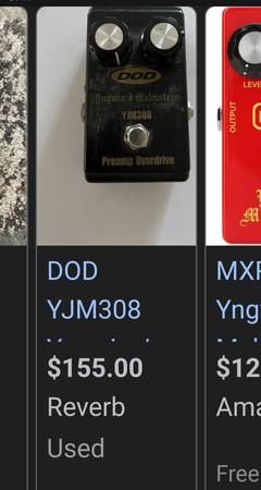 DOD YJM-308 MALMSTEEN Preamp Overdrive - musical instruments - by