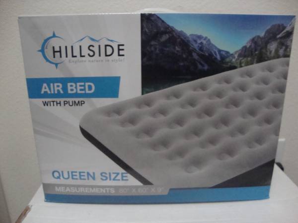 Hillside - (Queen-Size) - Air Bed With Pump - (New) 1