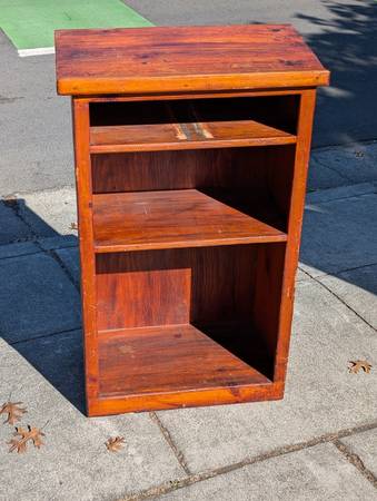 book table ...lectern bible display style shelf, handmade 1