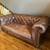 Restoration Hardware Kensington Leather Couch 2 thumbnail