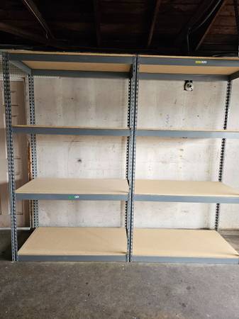 Storage Rack Shelving 48 in W x 24 in D 4 Tier Garage Shelves 1