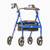 Medical Hugo Elite Rollator Walker with Seat, Backrest Basket, Blue 1 thumbnail