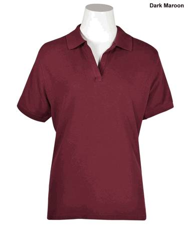 Ladies Fitness Polo, Dark Maroon, Small, by Vantage 1