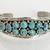 Navajo Sterling Turquoise 16 Stone Bracelet by Anita White Goat.BEAUTY 6 thumbnail