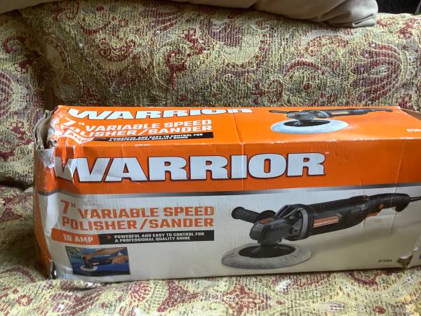 Warrior 7” Variable speed Polish\Sander NEW 1