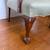 Antique wooden mint /green chair with arm rests 3 thumbnail