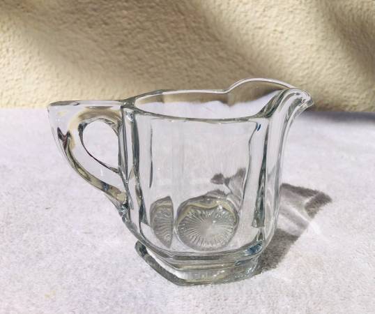 Vintage Heisey Crystal Clear Open Sugar and Creamer Set - $6 (San Diego-Ocean Beach)63471473458307121