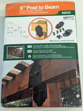 Post to Beam Connector Kit -Heavy Duty with hardware - NEW 1