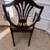 Pair of antique mahogany shield back arm chairs 5 thumbnail