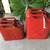 Vintage Metal Red Gas Tanks Jerry Cans 5L USMC And 8L gas tank with one hose 2 thumbnail
