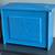 Architectural Mailbox MailSafe Locking Wall Mounted in Blue w Flag 10 thumbnail