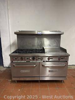 Kintera 6-Burner/24” Griddle/Oven Range 1