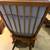 Beautiful X-Large Light Blue Fabric/Wood Glider Rocker w/Ottoman -Nice 8 thumbnail